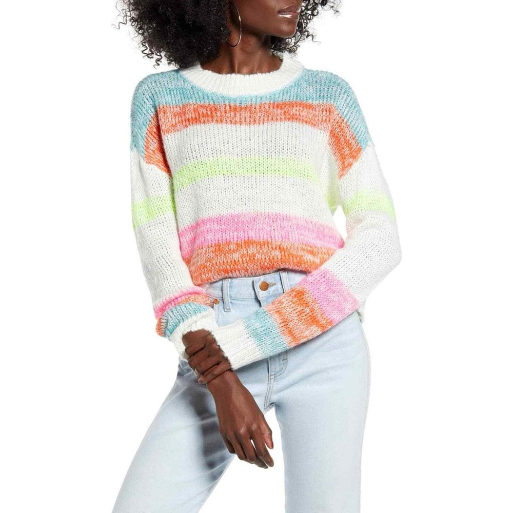 Love X Colorful Striped Sweater
